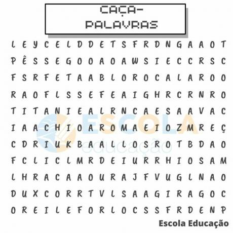 Word Search: There are five fruits arranged in the middle of these letters